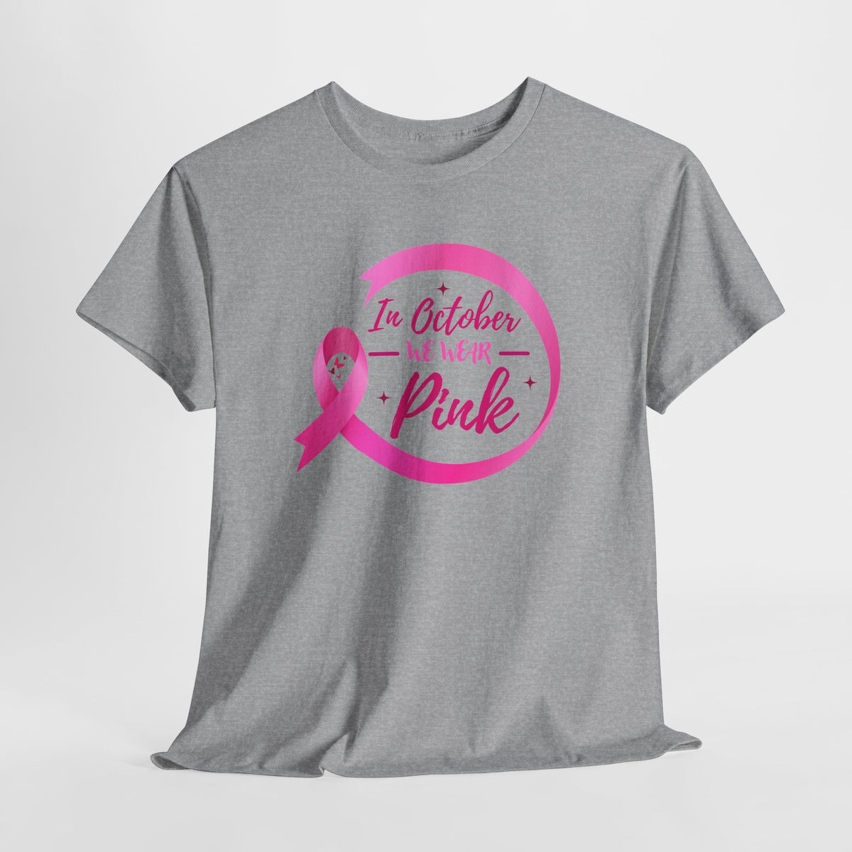Breast Cancer Awareness Tee — "In October We Wear Pink"