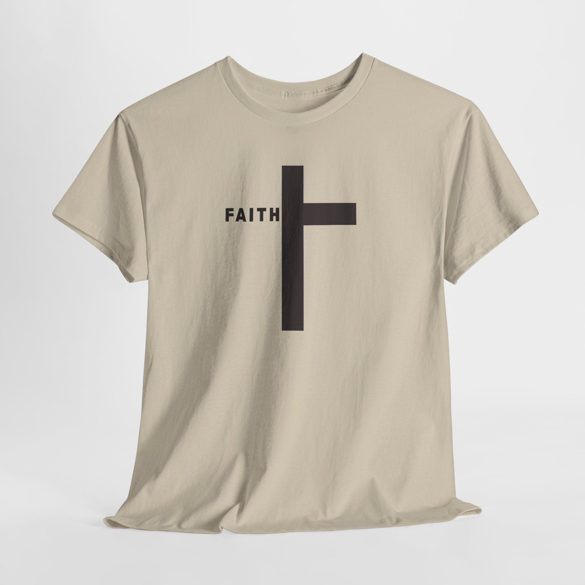 Faith Cross T‑Shirt — Minimal Christian Tee