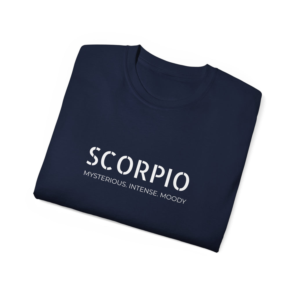 Scorpio T-Shirt — Mysterious • Intense • Moody Zodiac Tee for Scorpio Fans