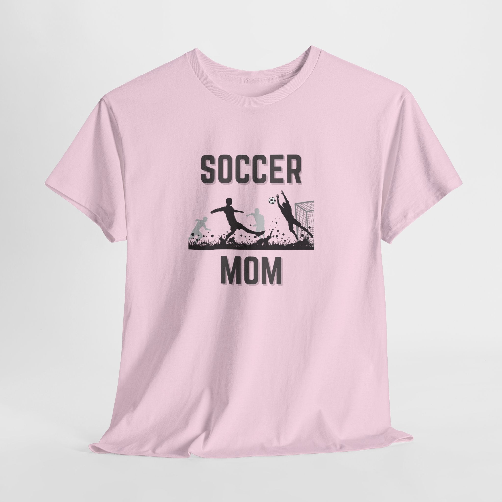 Soccer Mom T-Shirt - Graphic Soccer Player & Goal Tee for Proud Sports Moms
