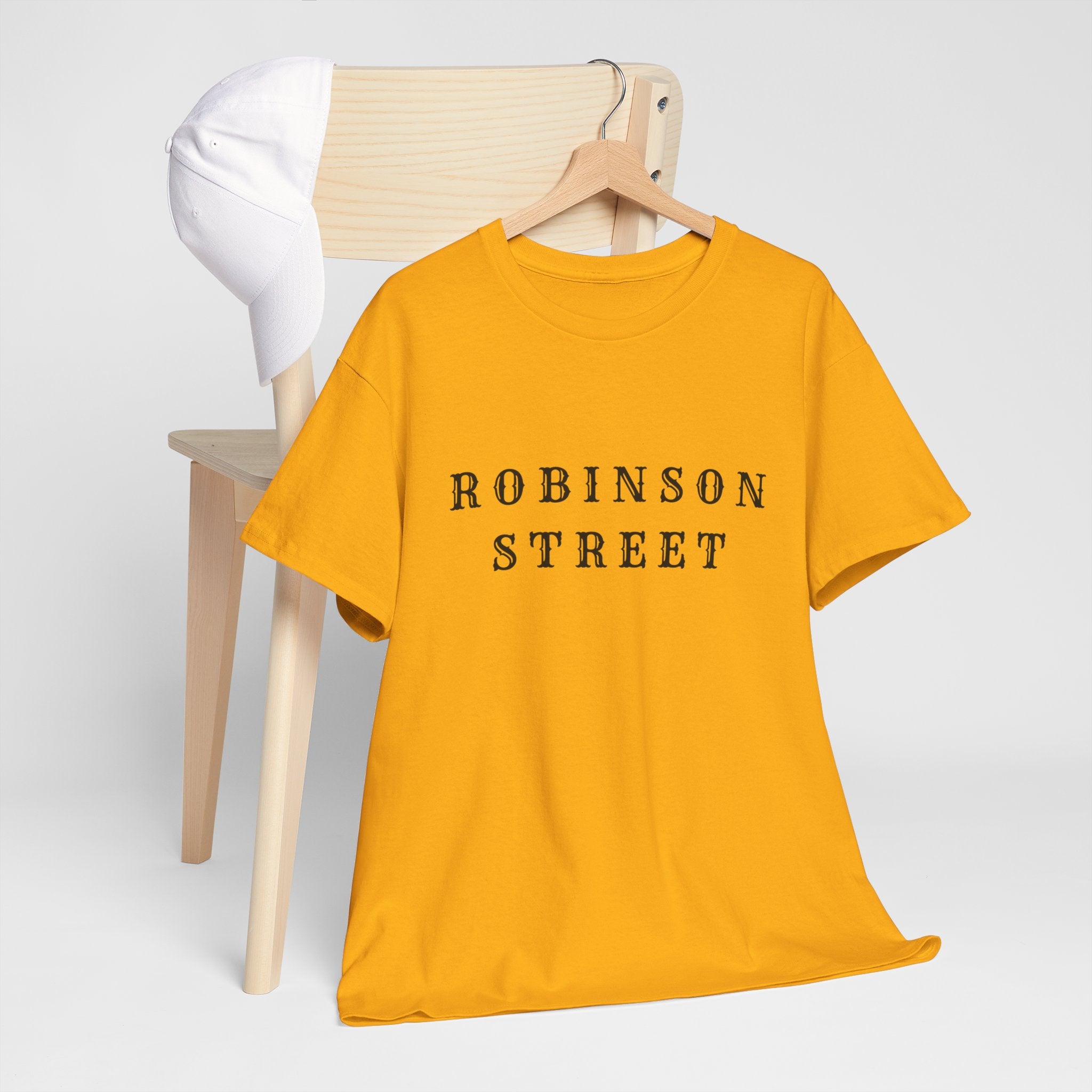 Robinson Street T-Shirt — Minimal Vintage Text Tee