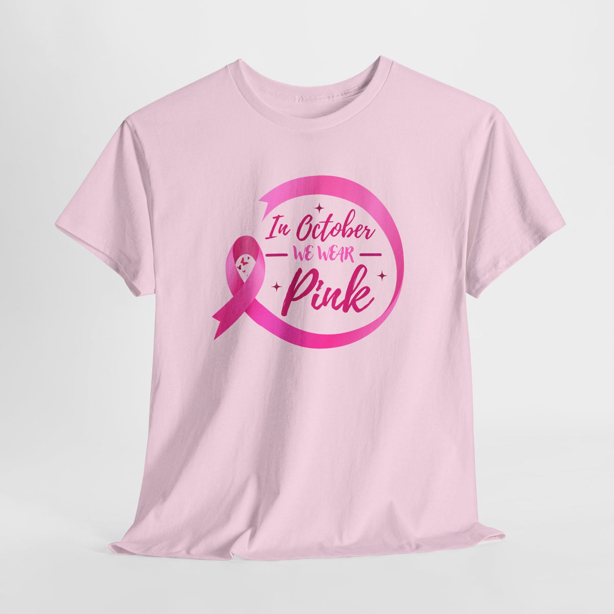 Breast Cancer Awareness Tee — "In October We Wear Pink"