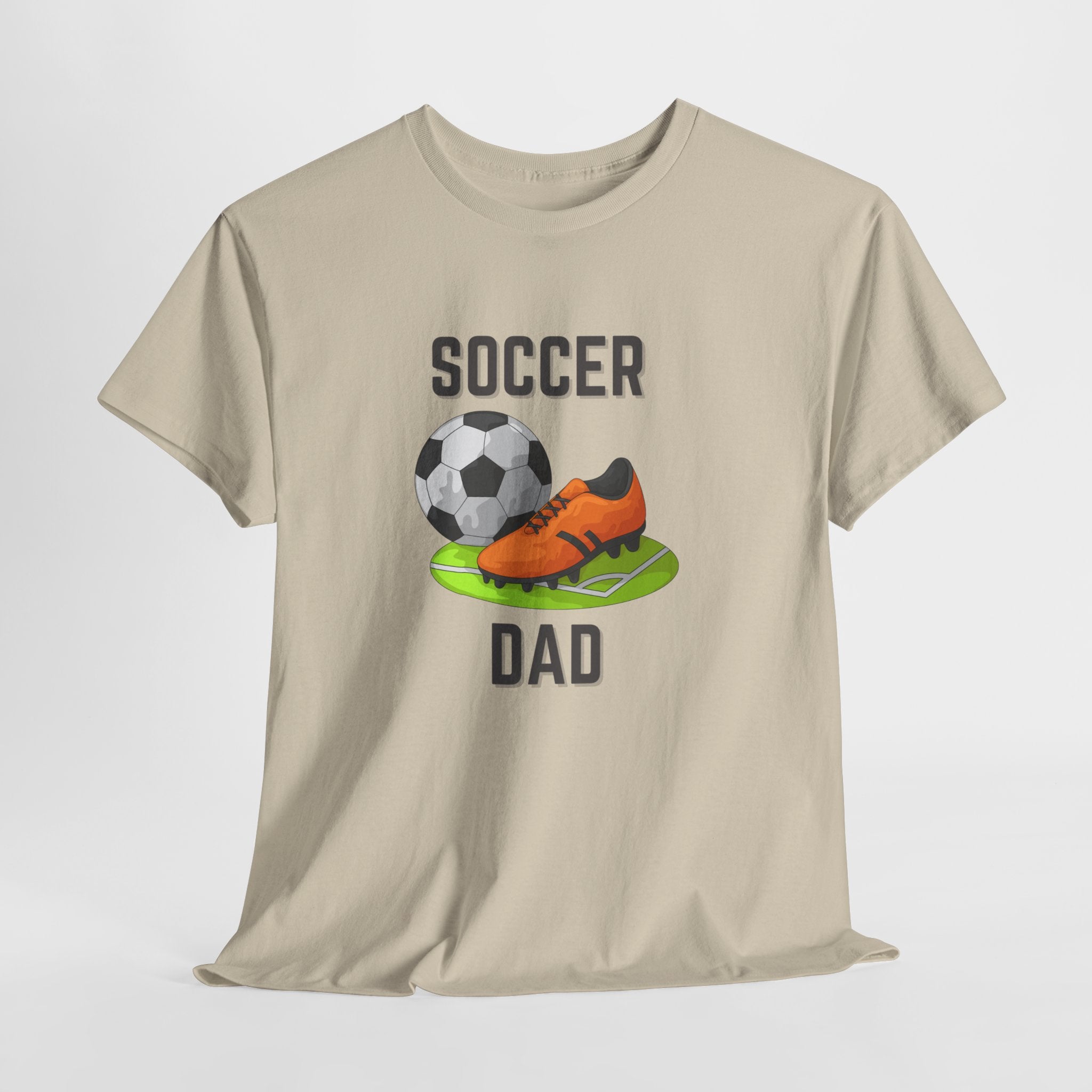 Soccer Dad T-Shirt – Graphic Soccer Ball & Cleat Tee, Father’s Day Gift