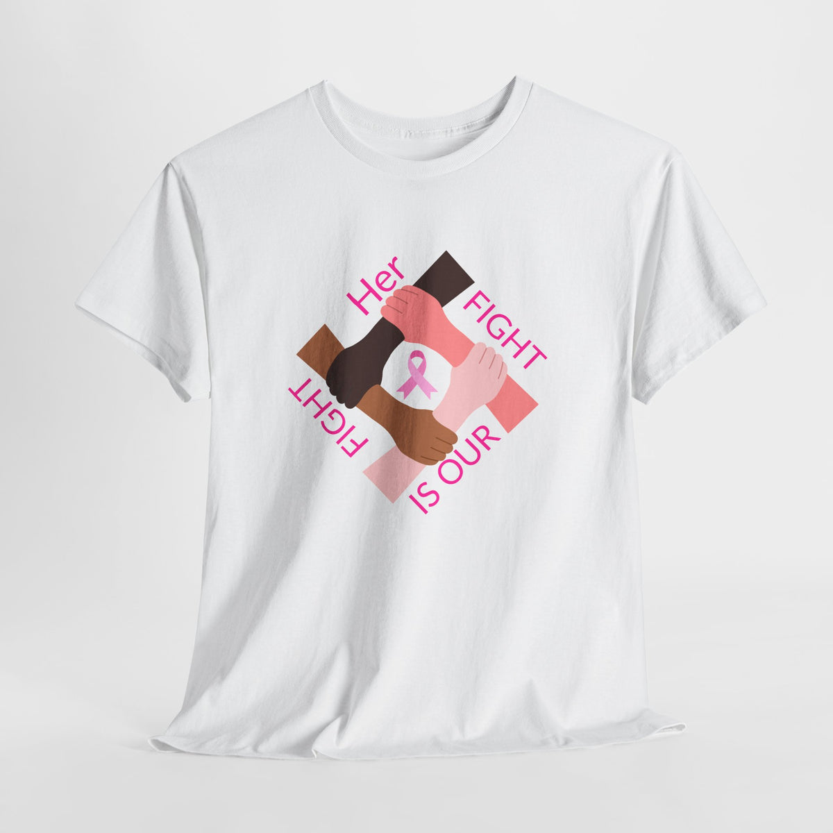 Her Fight Is Our Fight Breast Cancer Awareness T-Shirt