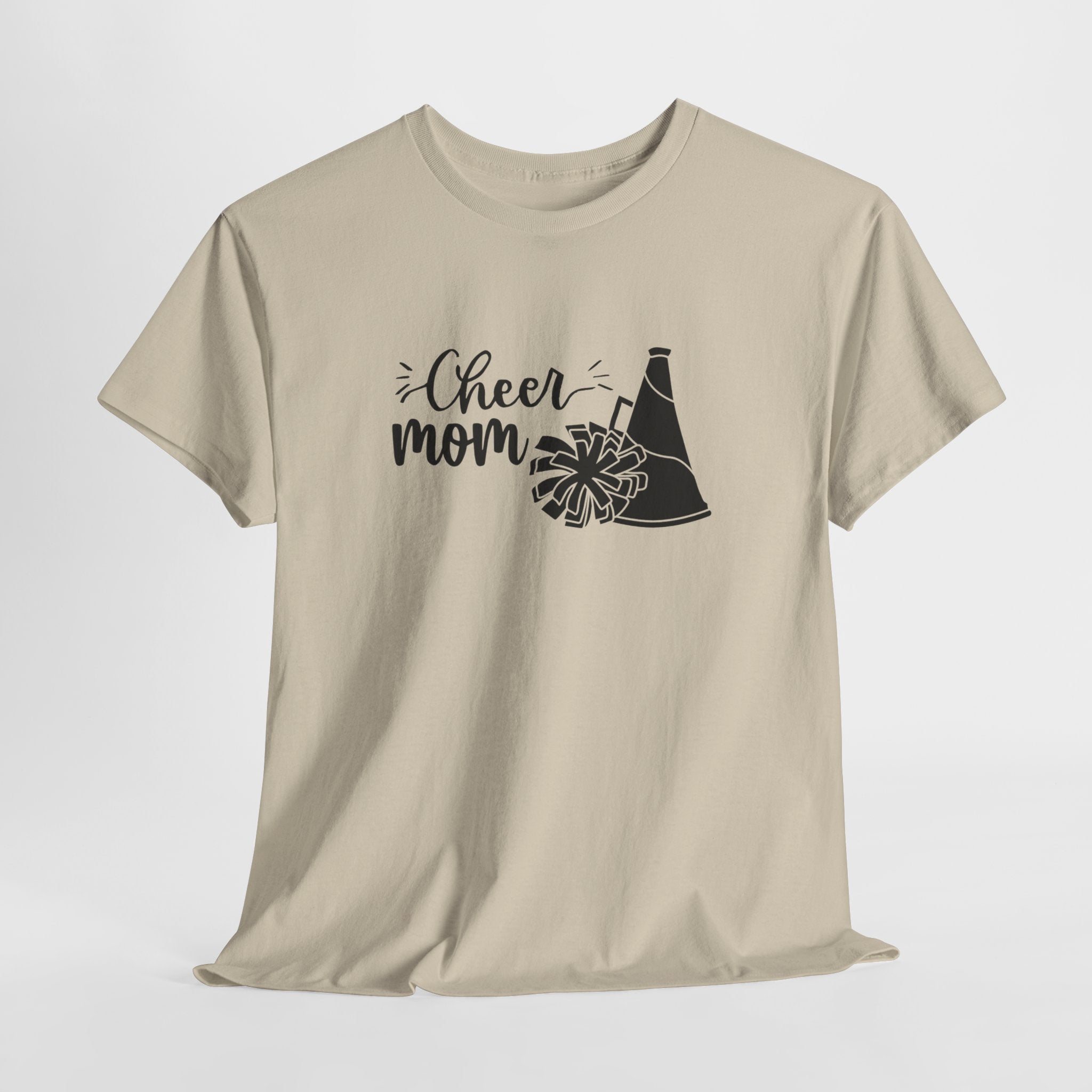 Cheer Mom T-Shirt — Pom Pom & Megaphone Mom Tee