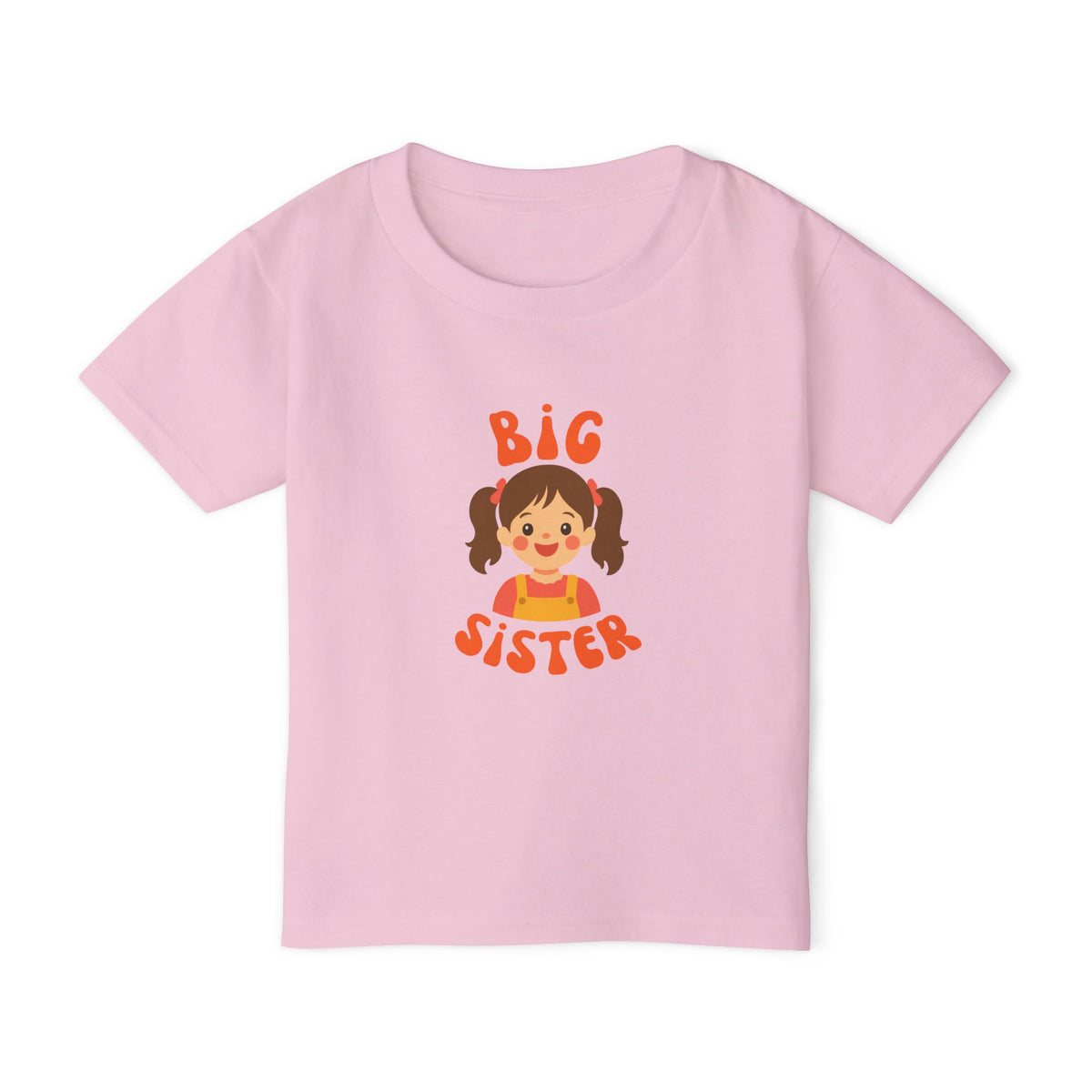 Big Sister Toddler T-Shirt — Cute Cartoon Sibling Announcement Tee