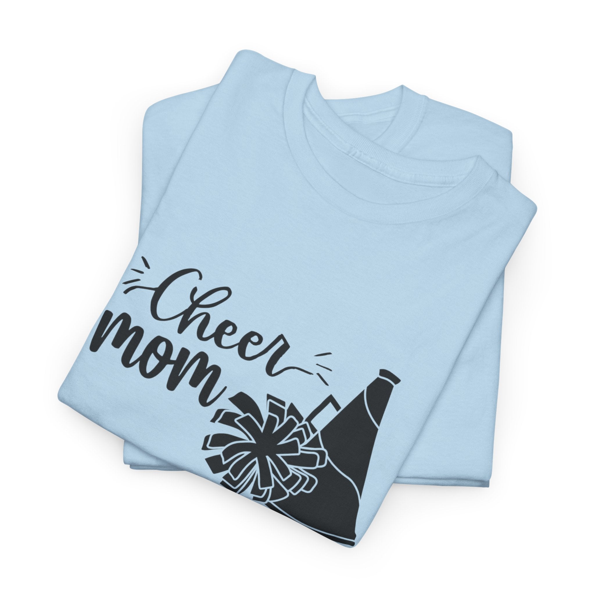 Cheer Mom T-Shirt — Pom Pom & Megaphone Mom Tee