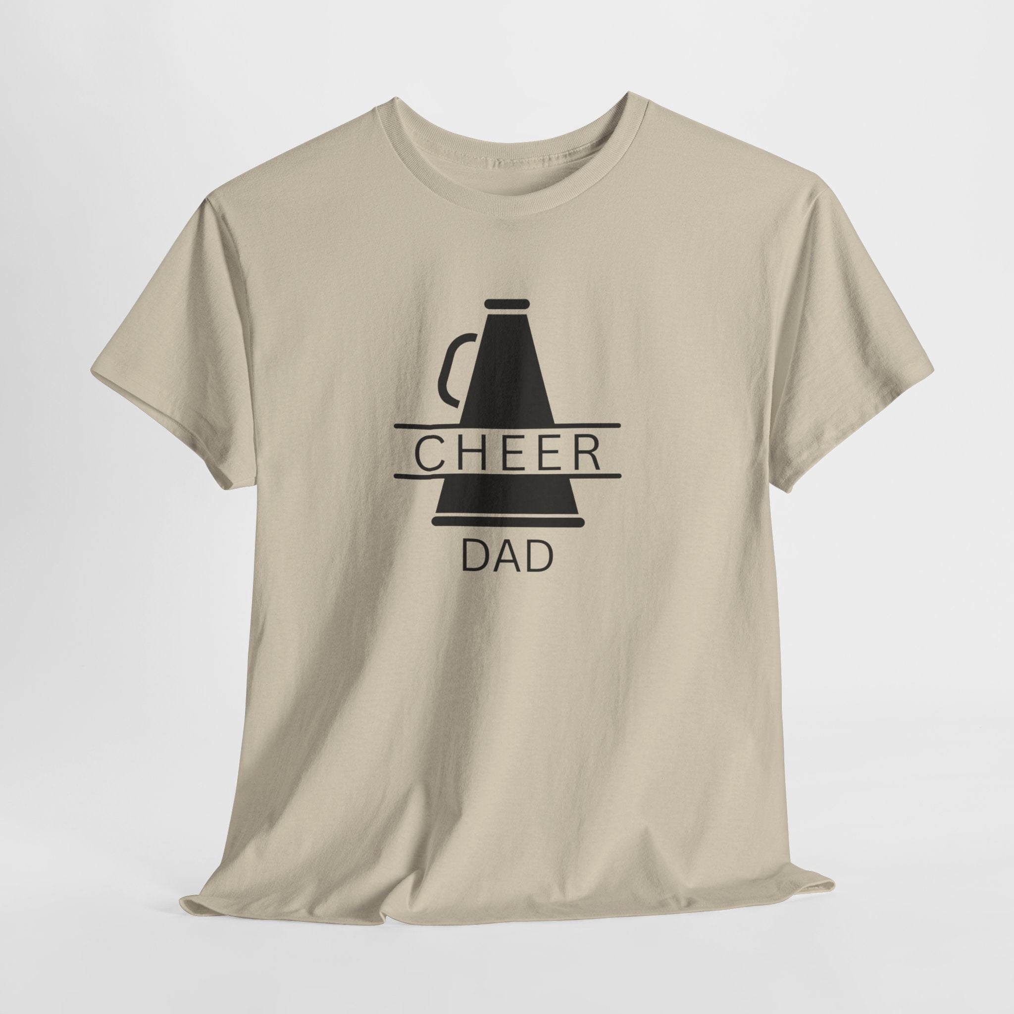 Cheer Dad T-Shirt – Megaphone Graphic Tee for Proud Cheerleading Fathers