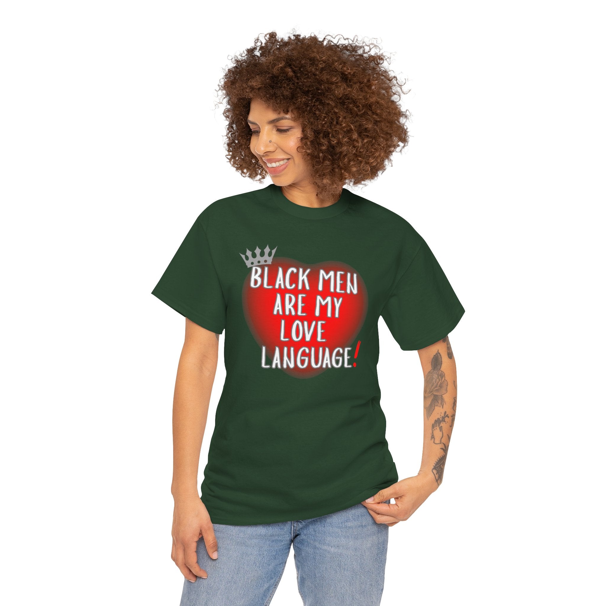 Love Language Tee — "Black Men Are My Love Language" Graphic T-Shirt