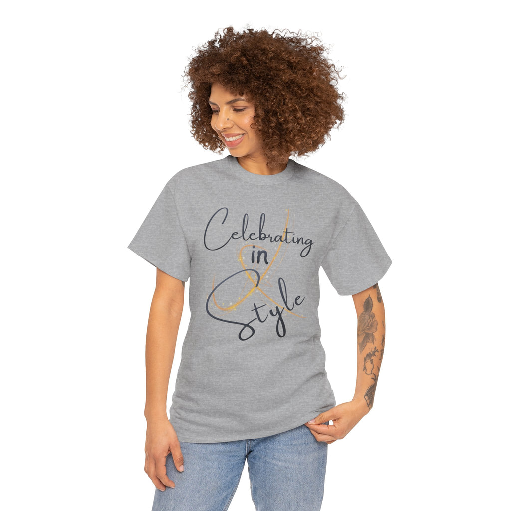 "Celebrating" T-Shirt — Celebratory Graphic Tee