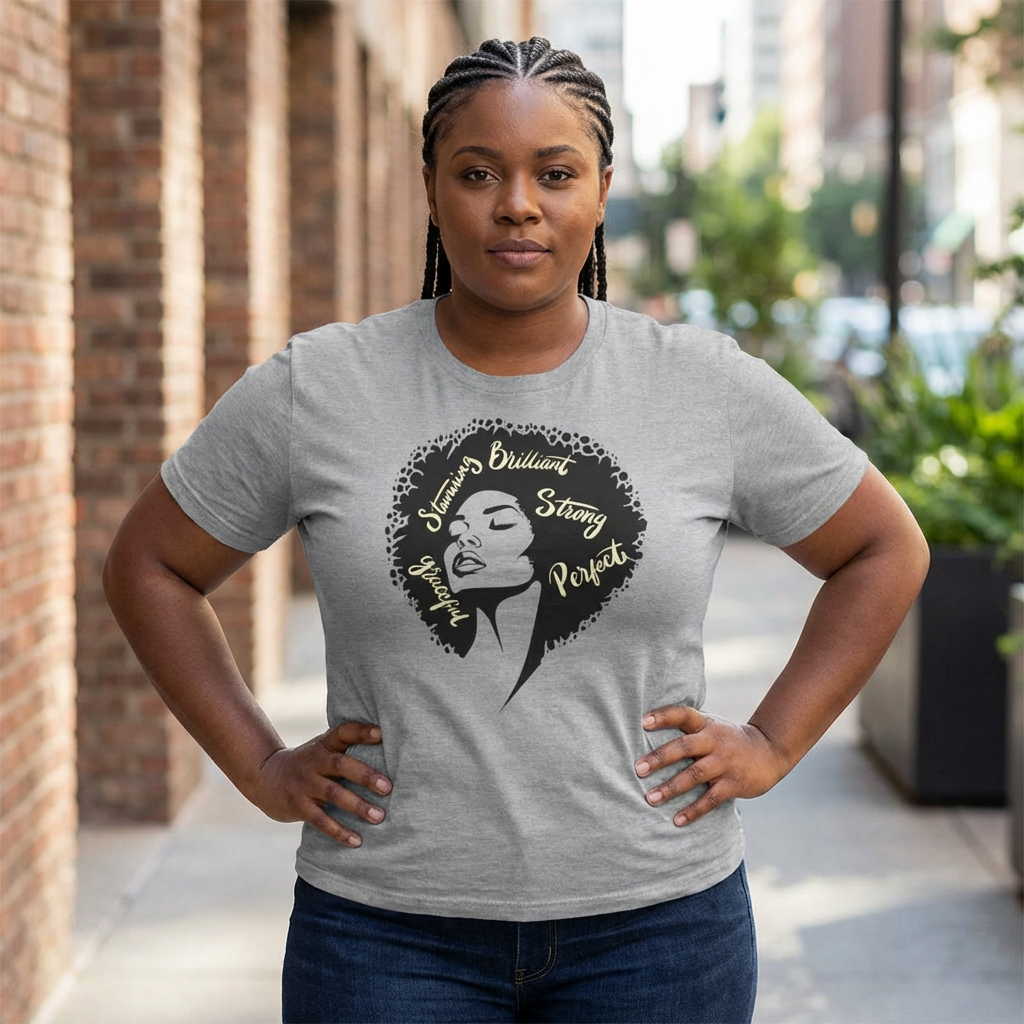 Strong Powerful Confident Black Woman T-Shirt