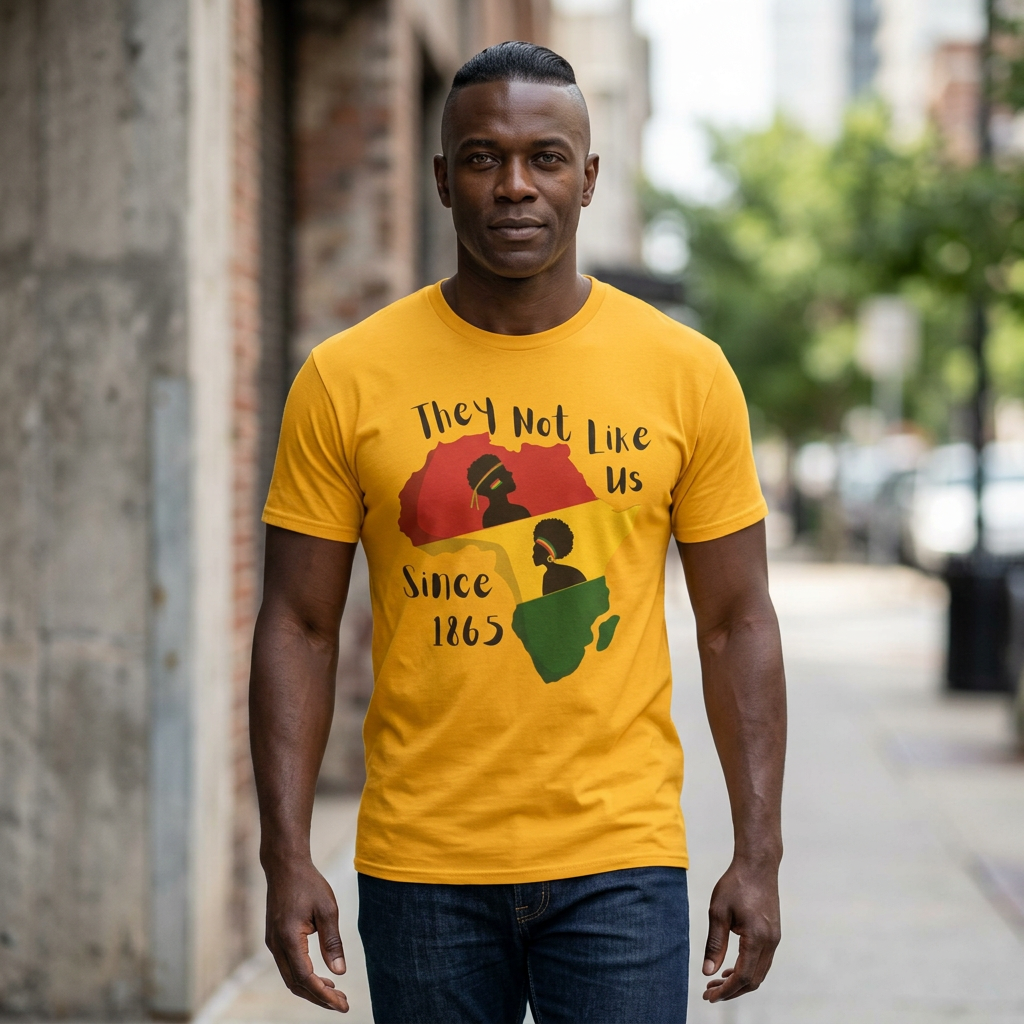 Juneteenth Africa T-Shirt — 'They Not Like Black' Black Culture Tee