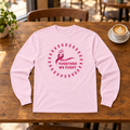 Breast Cancer Awareness Long Sleeve Tee — "Together We Fight" Pink Ribbon