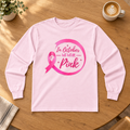 Breast Cancer Awareness Long Sleeve Tee — "In October We Wear Pink"