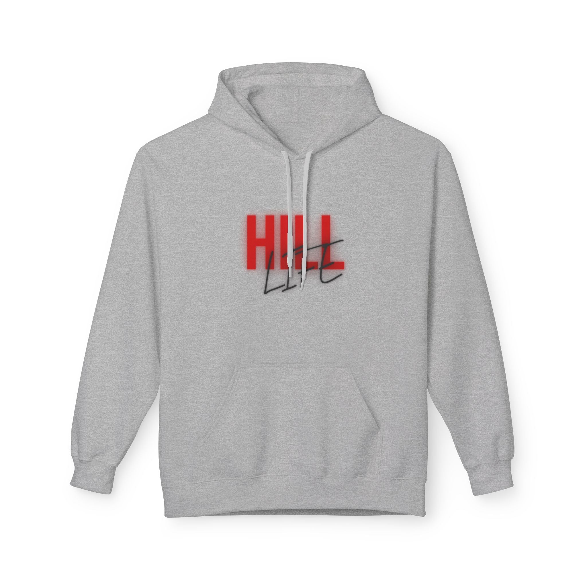 Hill Life Hoodie — # Red Script Pullover