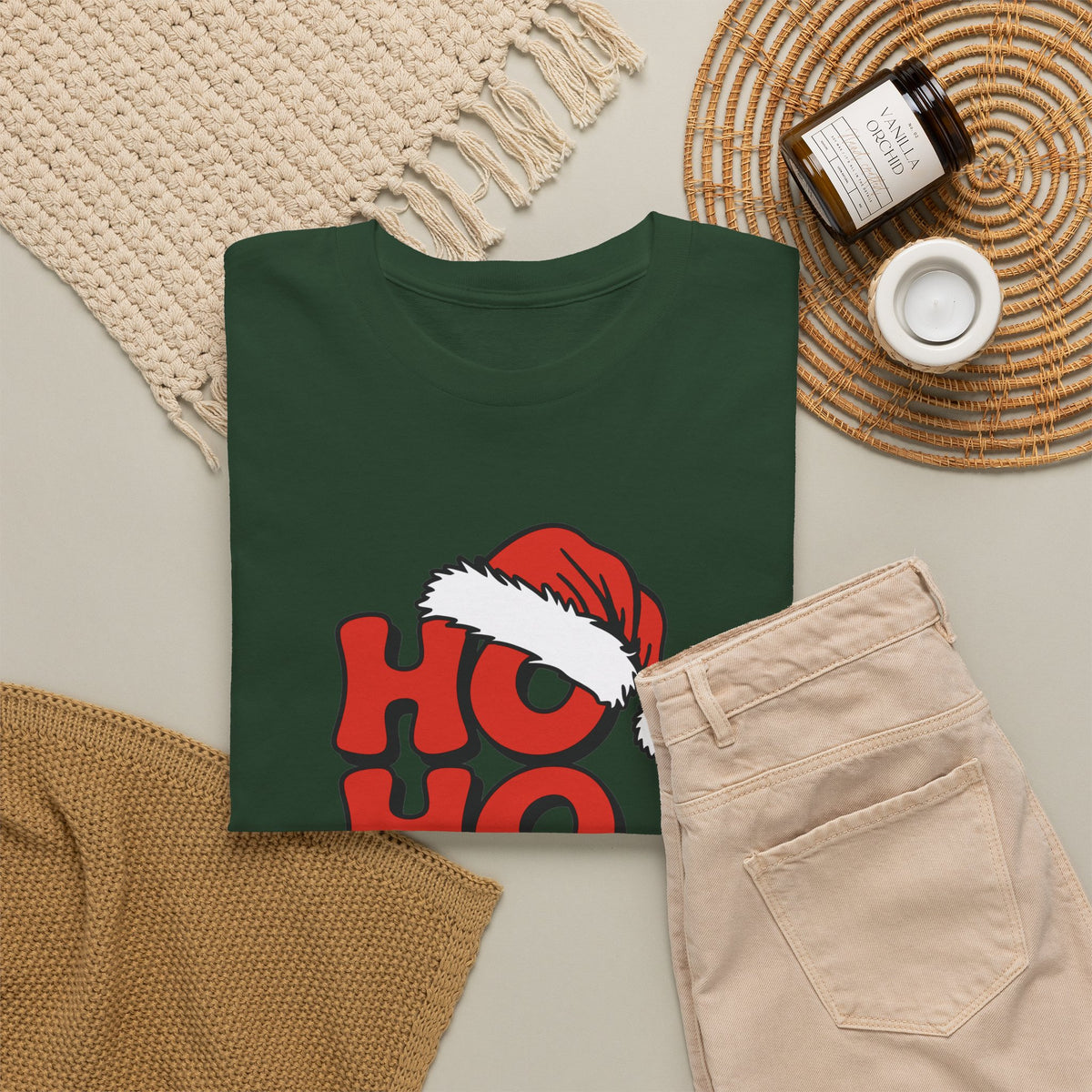 Ho Ho Ho Santa Hat Christmas T-Shirt