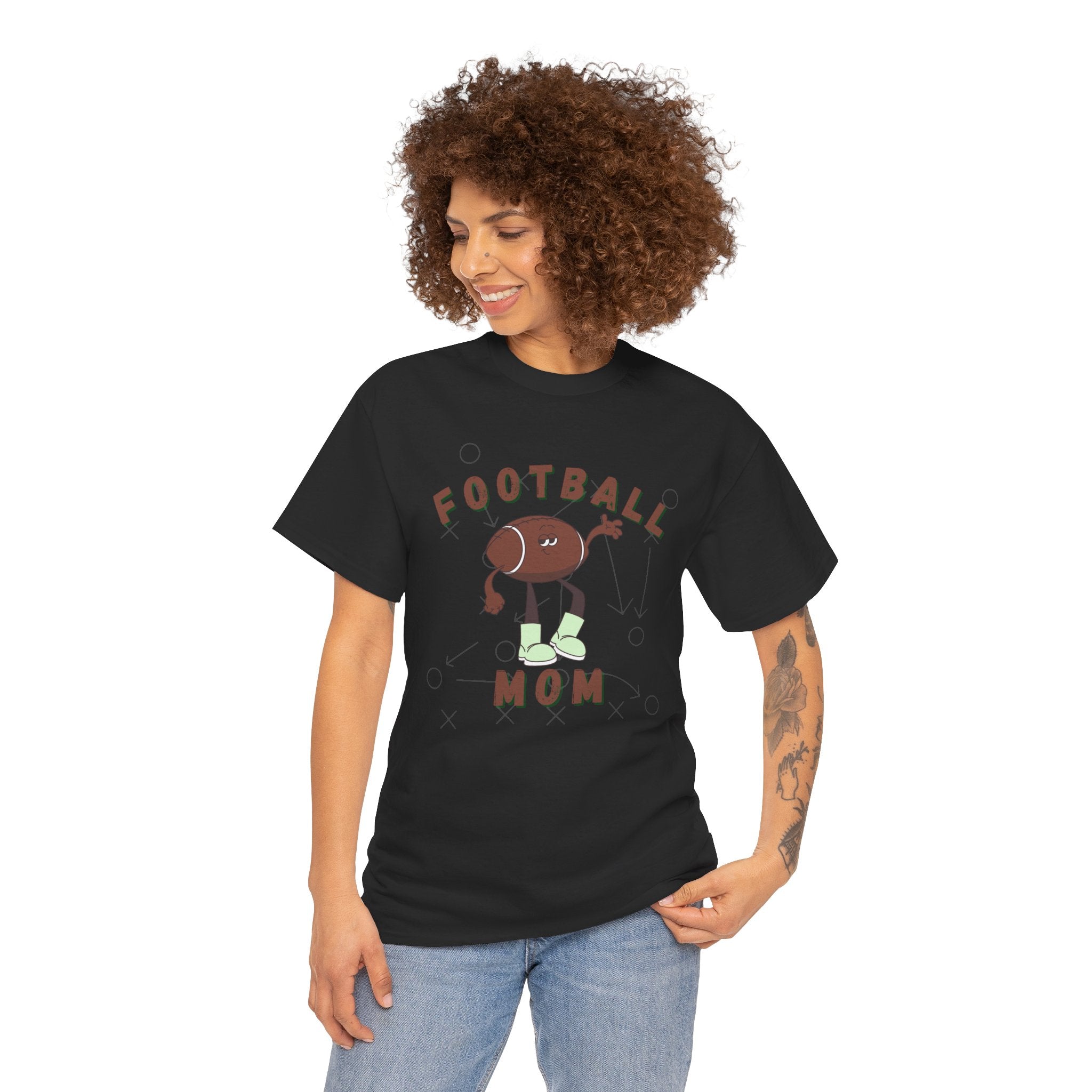 Football Mom graphic Unisex Heavy Cotton Tee
