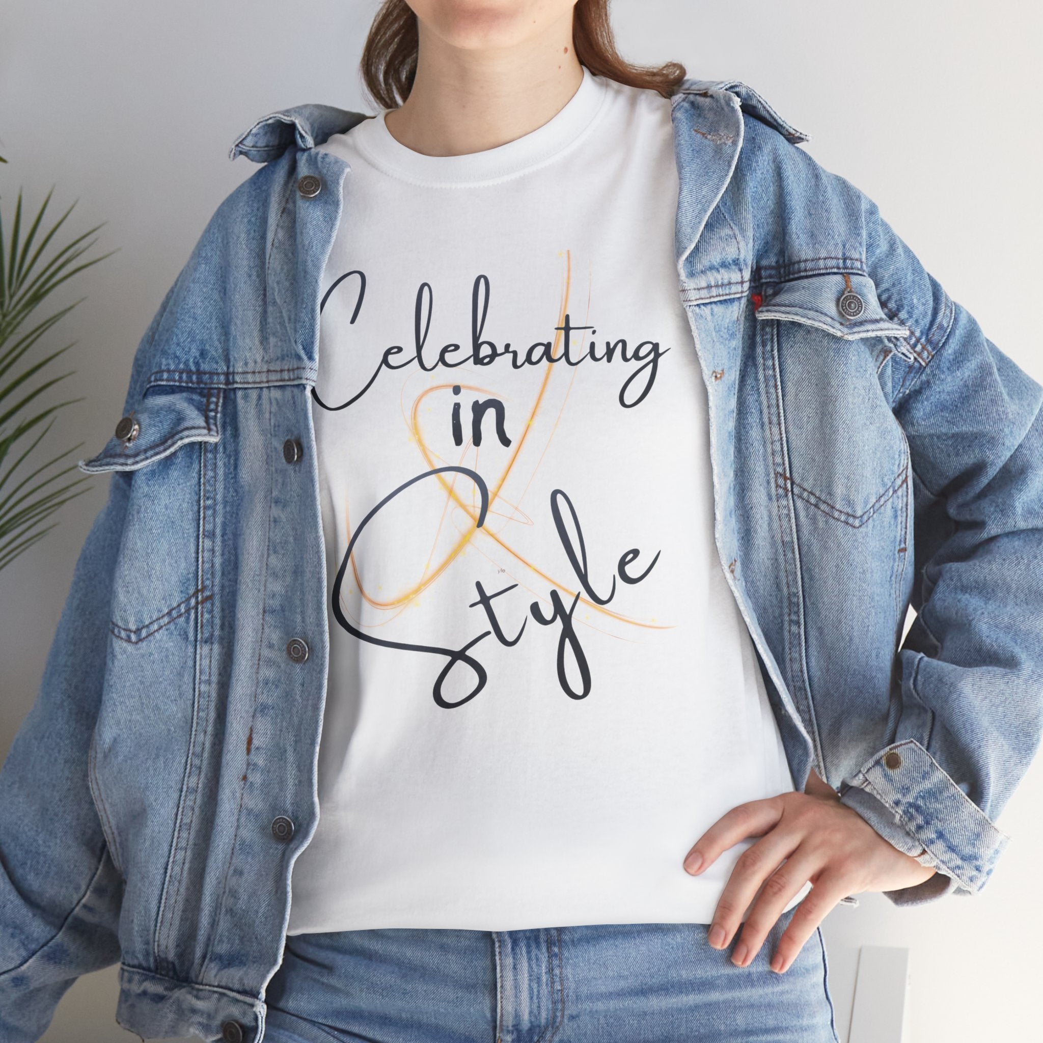 "Celebrating" T-Shirt — Celebratory Graphic Tee