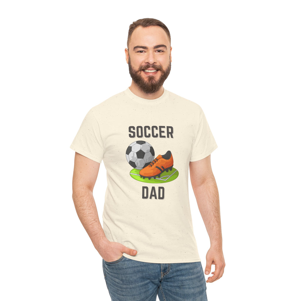 Soccer Dad T-Shirt – Graphic Soccer Ball & Cleat Tee, Father’s Day Gift