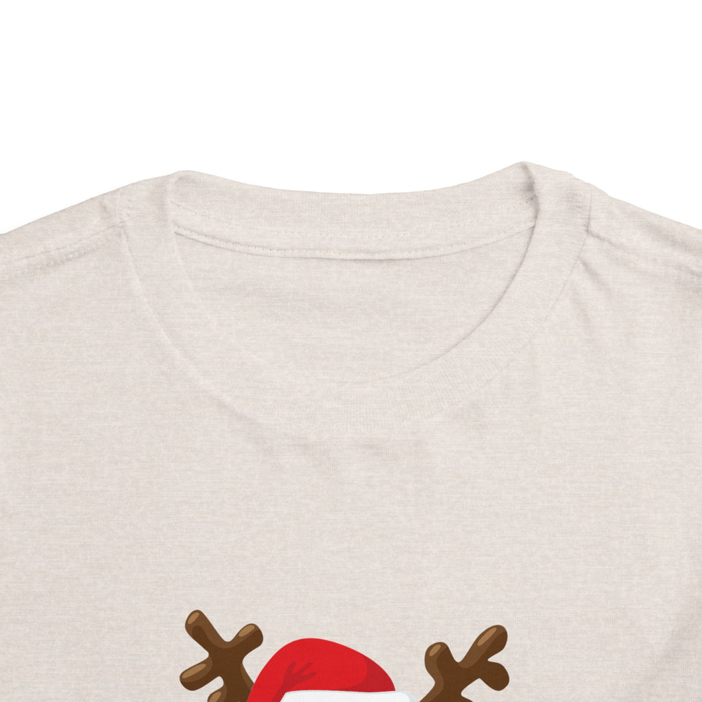 Santa’s Little Helper Reindeer Toddler Short Sleeve Tee