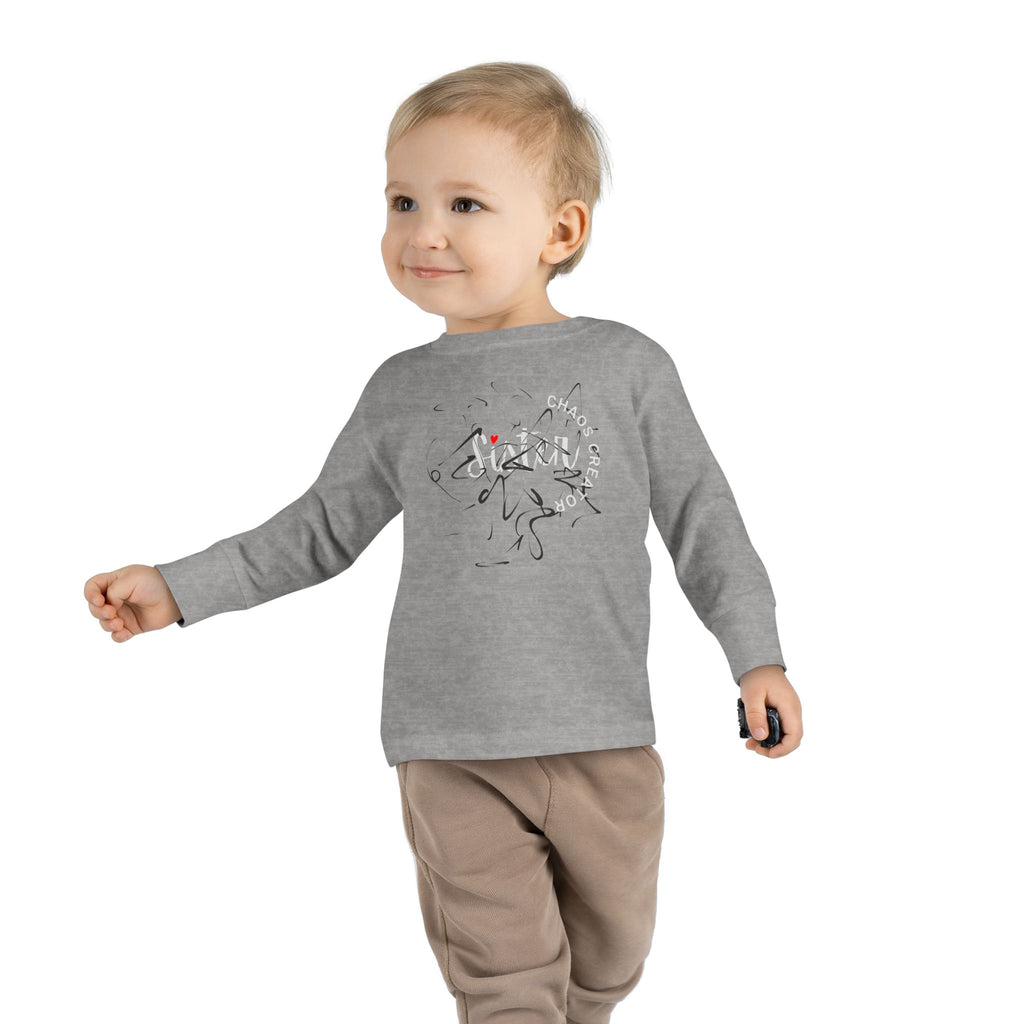 Toddler Long Sleeve Tee — 'Sister Chaos Creator' Toddler Shirt