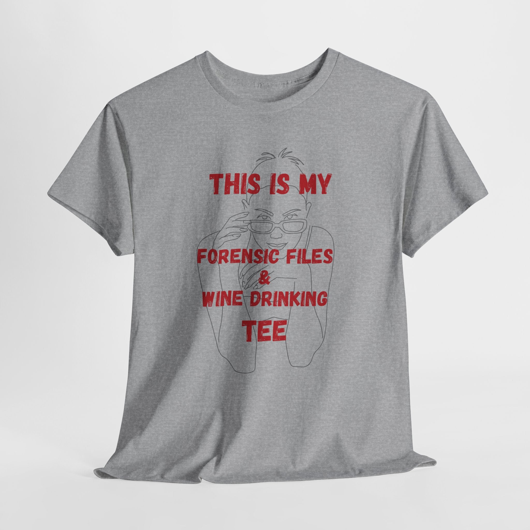Funny Lazy Detective Wine T-Shirt — 'Detective Off Duty' Graphic Tee