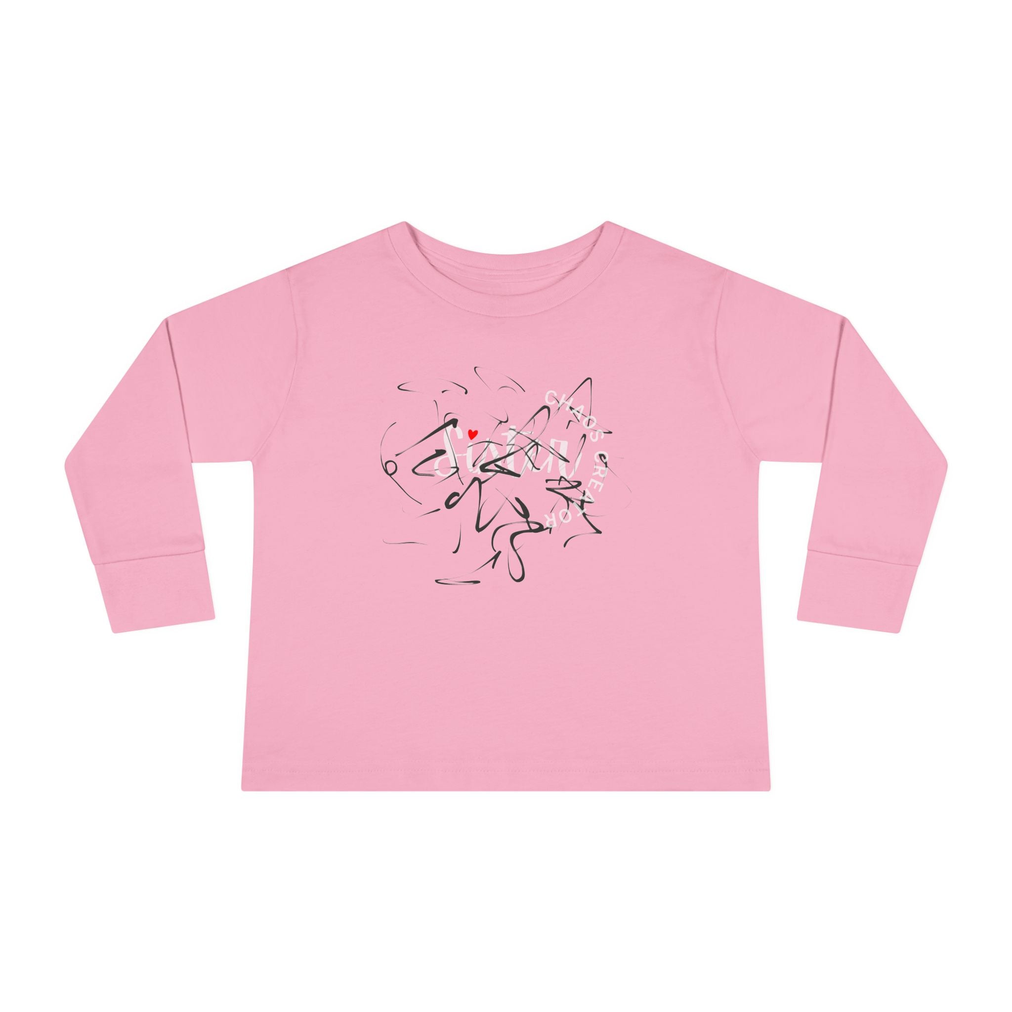Toddler Long Sleeve Tee — 'Sister Chaos Creator' Toddler Shirt