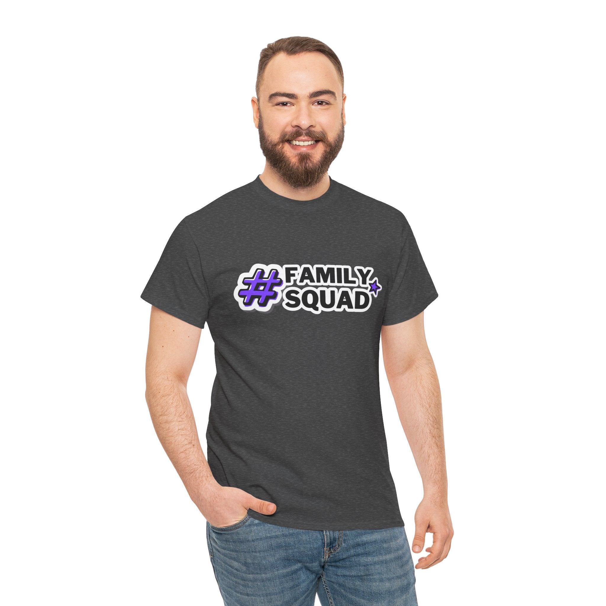 Family Squad T-Shirt — #FamilySquad Graphic Tee for Matching Family Outfits