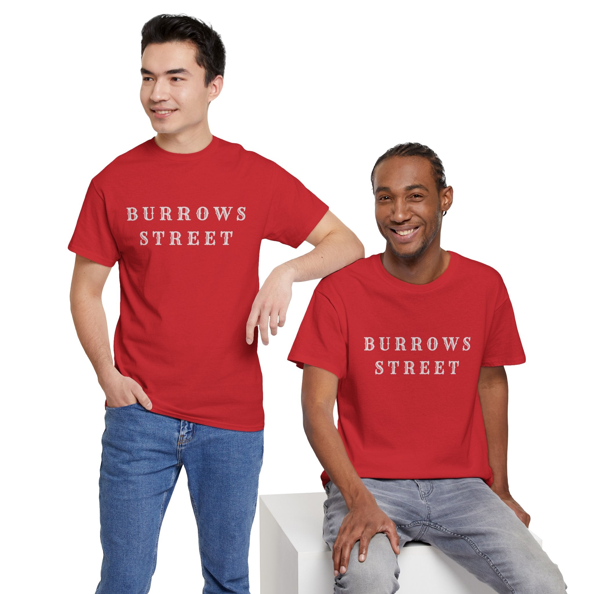 Burrows Street T-Shirt — Minimal Vintage Street Name Tee