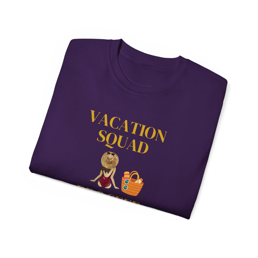 Vacation Squad Tee — “Proceed With Caution” Summer Shirt