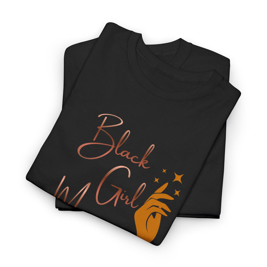 Black Girl Magic T-Shirt — Empowerment Tee with Feminine Illustration