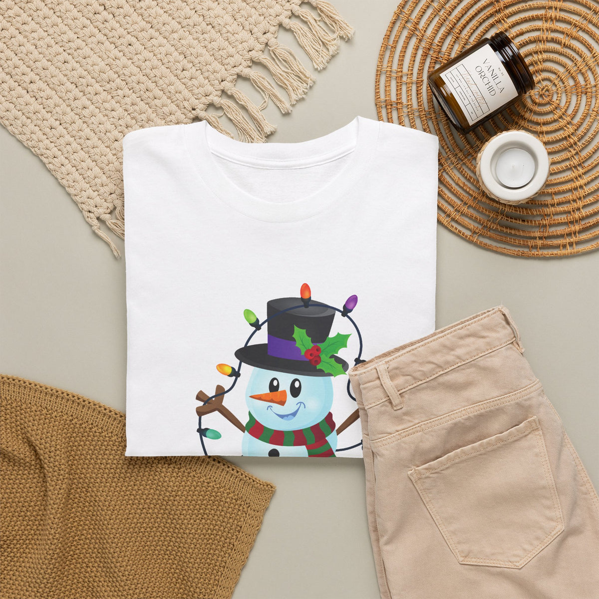 Happy Holidays Snowman Christmas T-Shirt