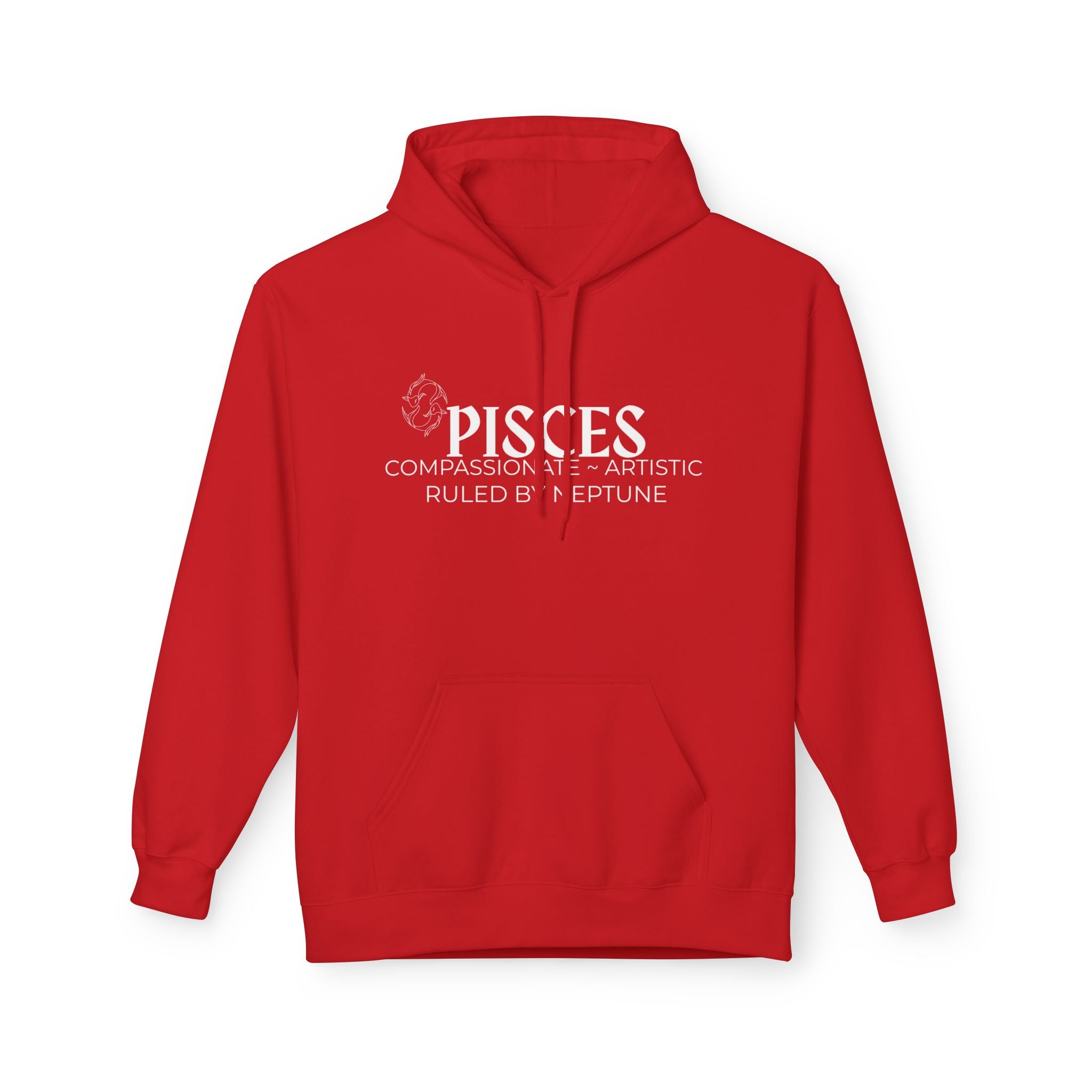 Pisces Zodiac Fleece Hoodie for Astrology Lovers