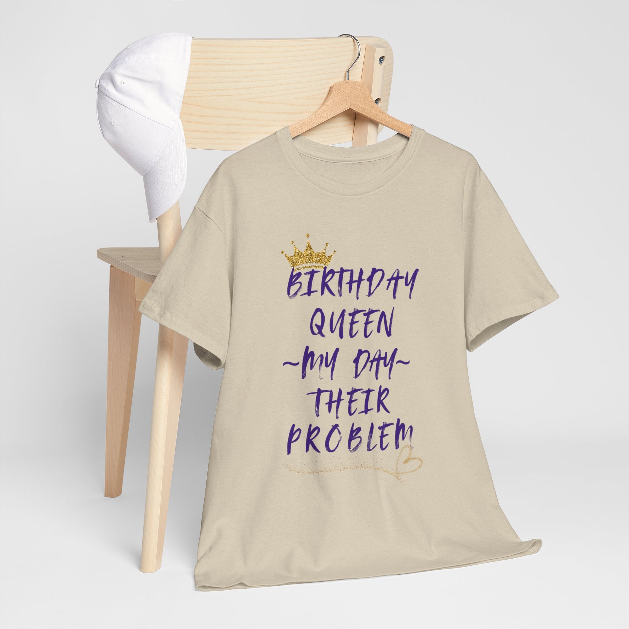 Birthday Queen Don't Care Tee — Women's Birthday Party T‑Shirt