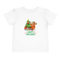 Happy Holidays Christmas Toddler Short Sleeve Tee