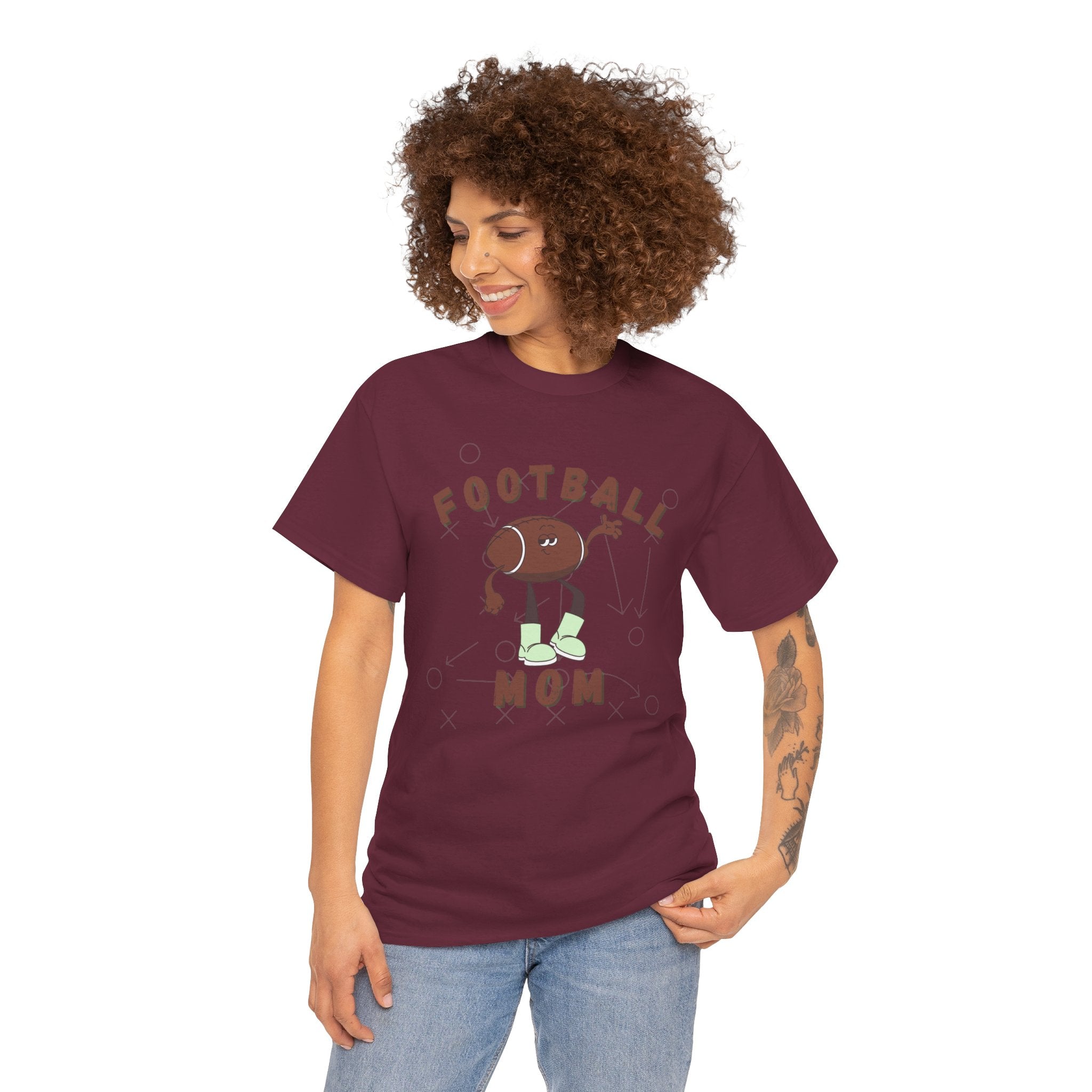 Football Mom graphic Unisex Heavy Cotton Tee
