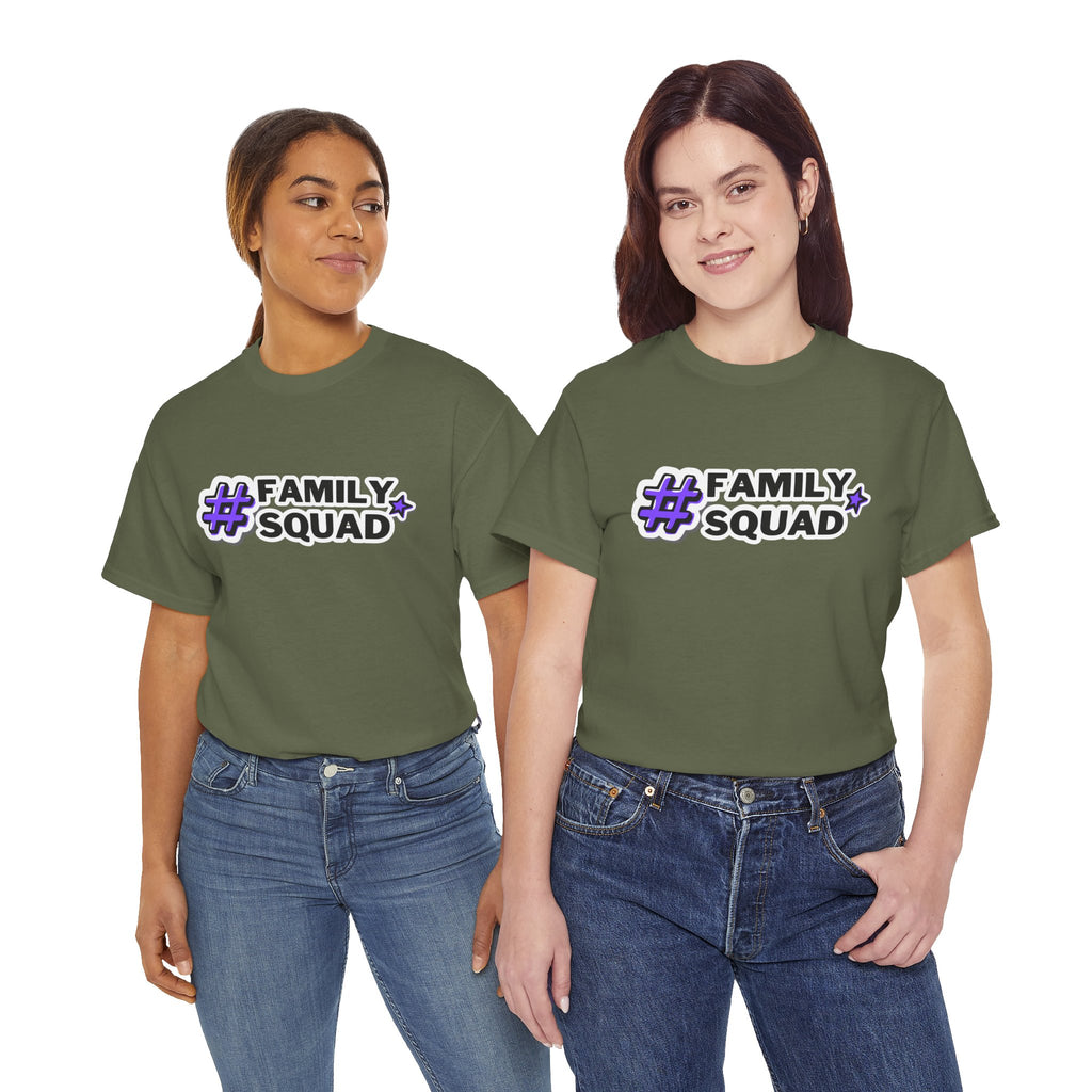 Family Squad T-Shirt — #FamilySquad Graphic Tee for Matching Family Outfits