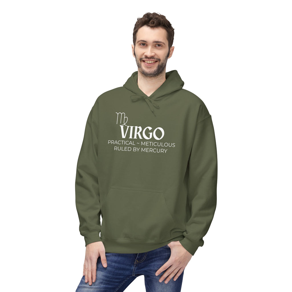 Zodiac Virgo Fleece Hoodie for Astrology Lovers