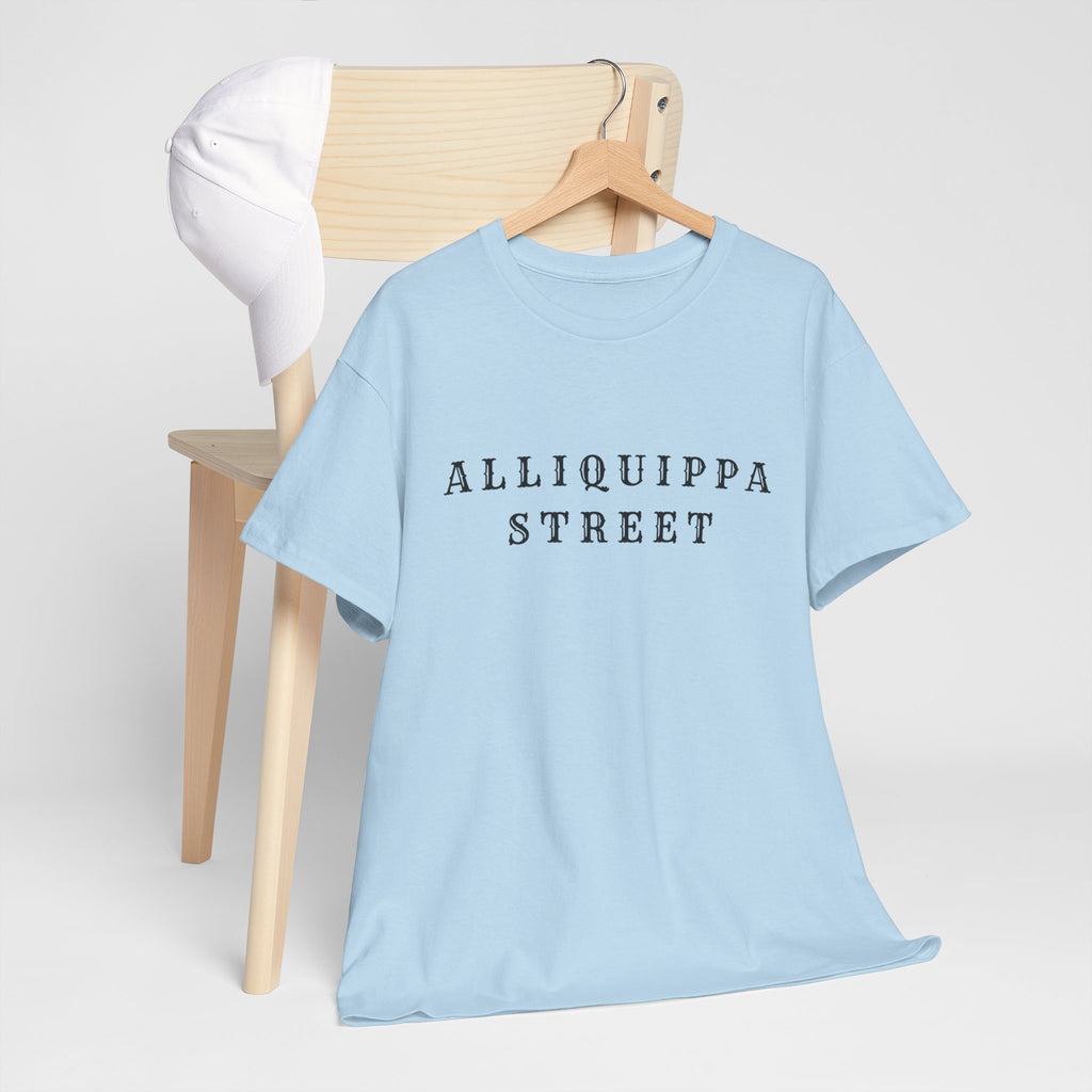Alliquippa Street Tee - Minimalist Street Name Graphic T-Shirt