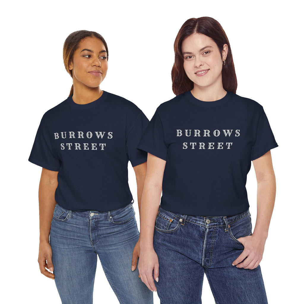 Burrows Street T-Shirt — Minimal Vintage Street Name Tee
