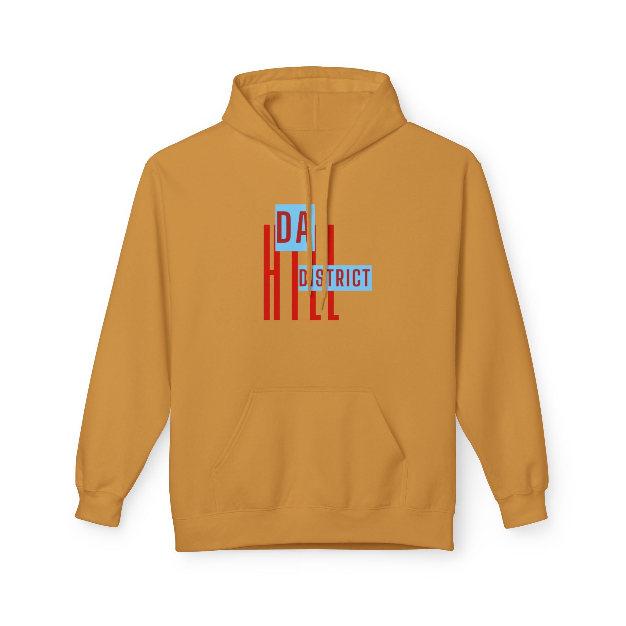 Hill District Retro Text Hoodie — 'Da Hill District' Pittsburgh Pride Sweatshirt