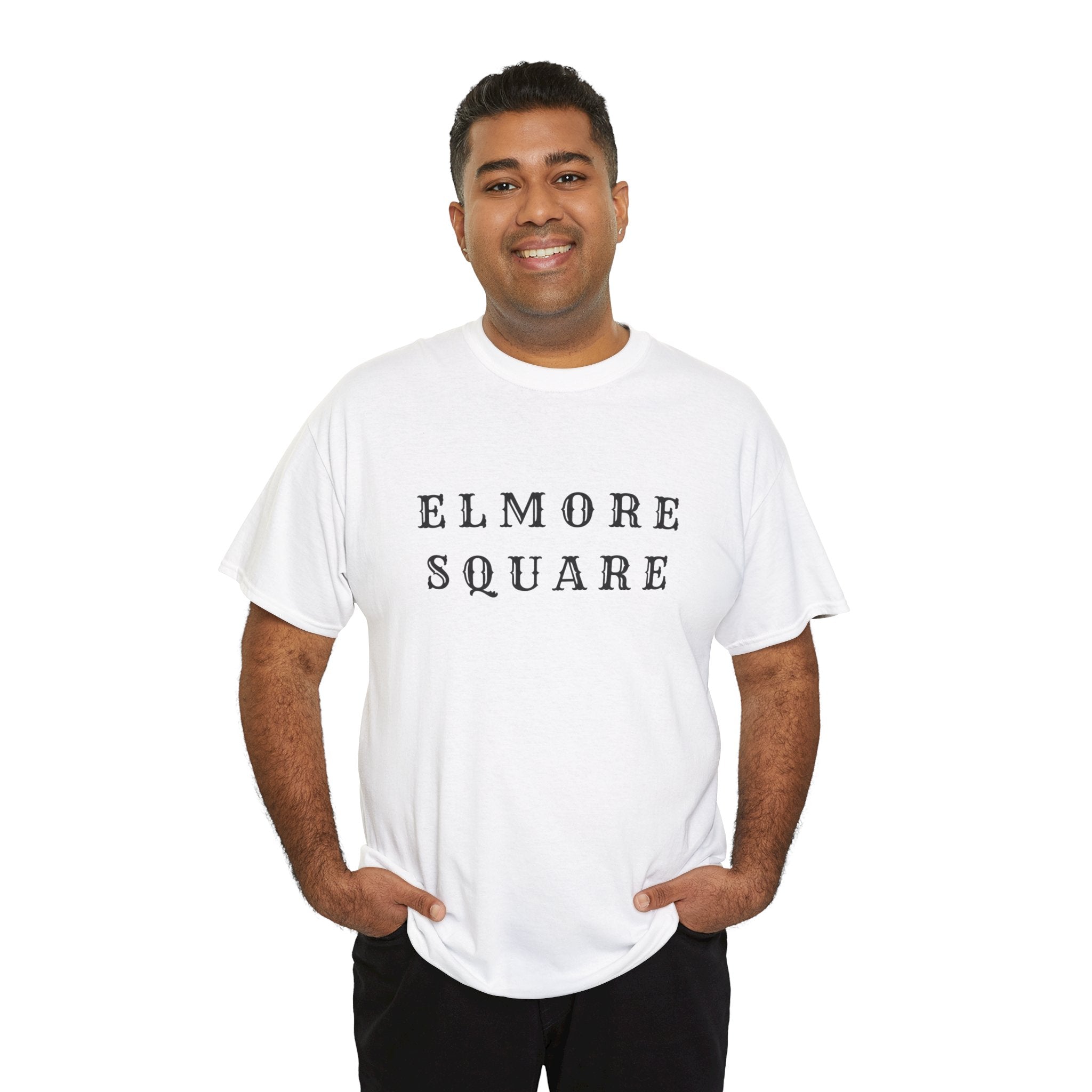 Elmore Square Vintage Text T-Shirt
