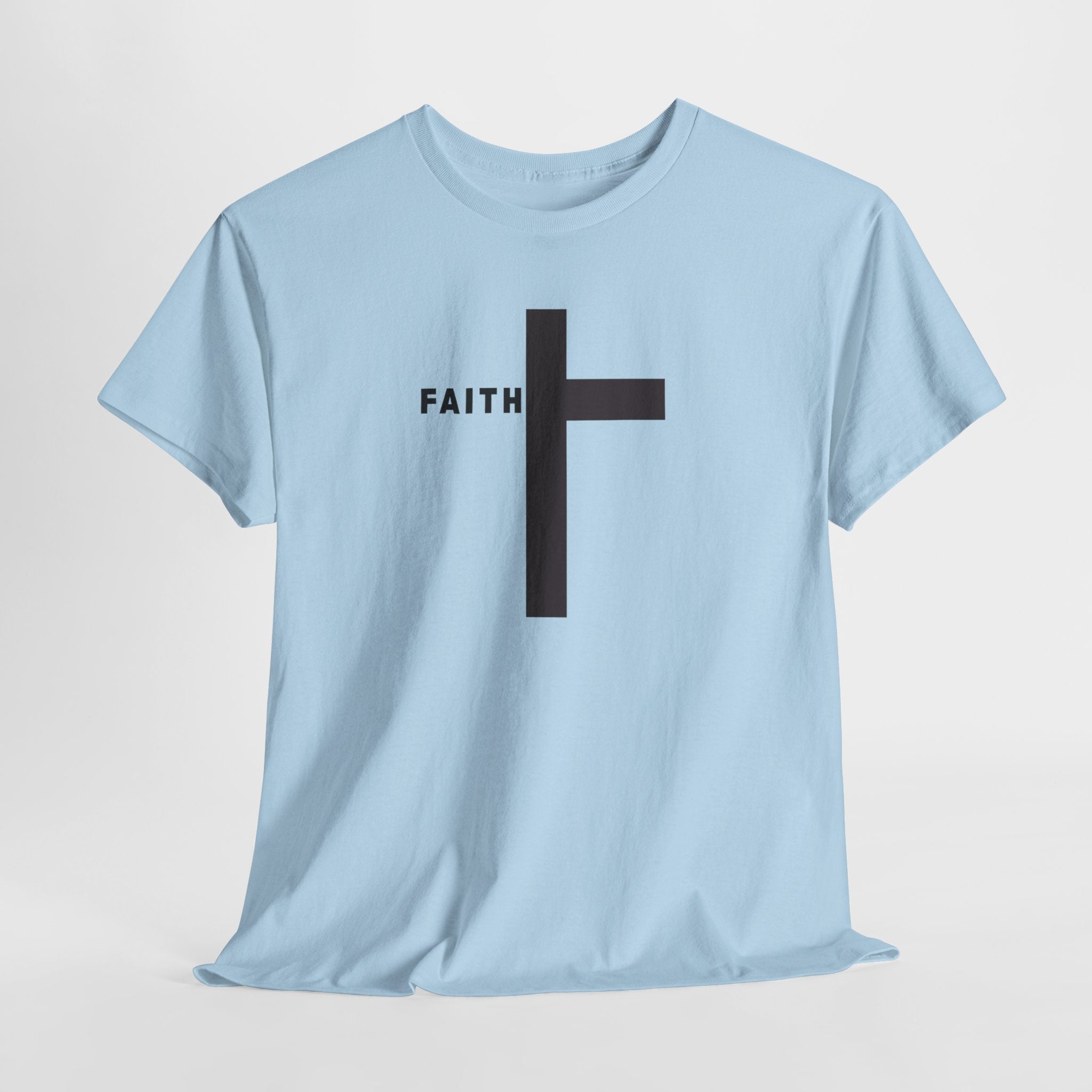 Faith Cross T‑Shirt — Minimal Christian Tee