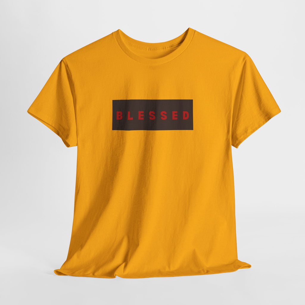 Blessed Box Logo T-Shirt — Minimal Christian Faith Tee