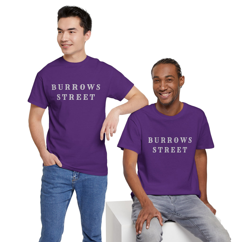 Burrows Street T-Shirt — Minimal Vintage Street Name Tee