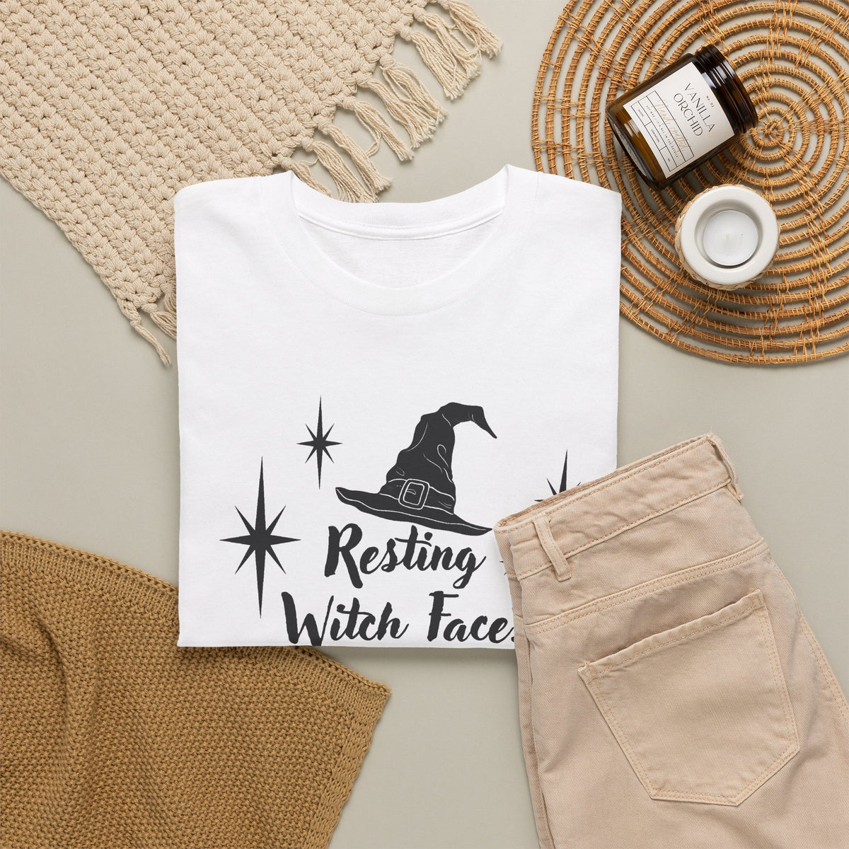 Witch T-Shirt - “Resting Witch Face? Naw, I’m Just Tired” Halloween Tee