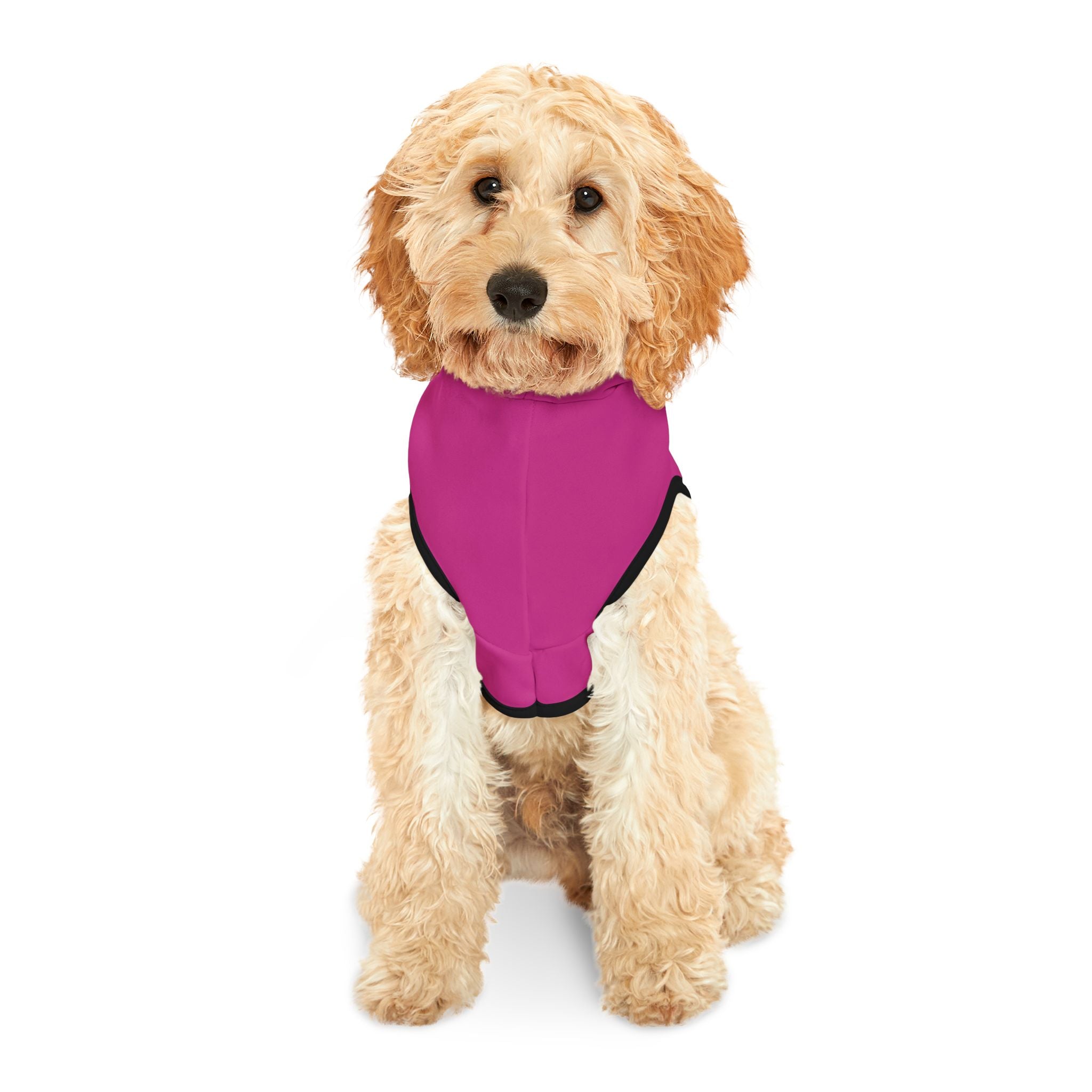 Pet Hoodie — "Mom Made Me Wear This" Cute Pink Dog Hoodie