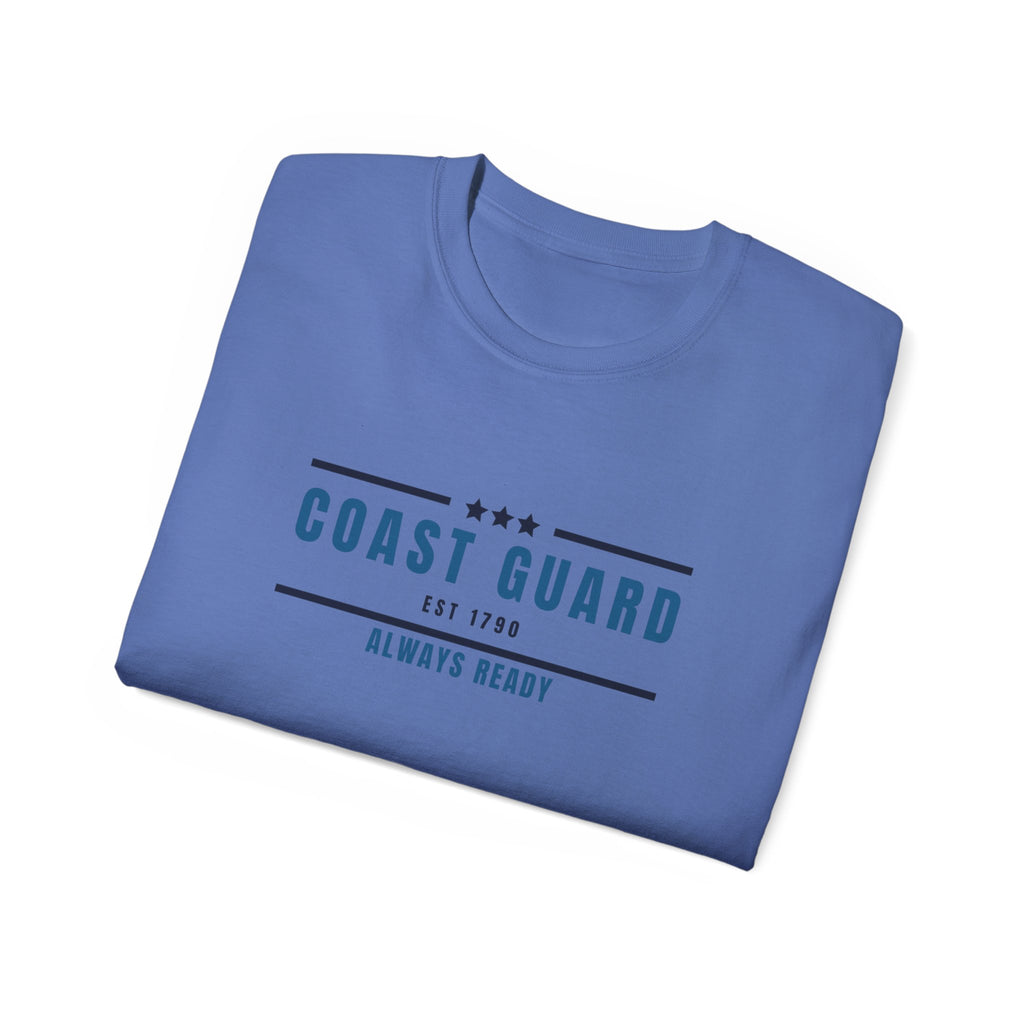 Coast Guard "Always Ready" Tee — Patriotic Military Crew Shirt
