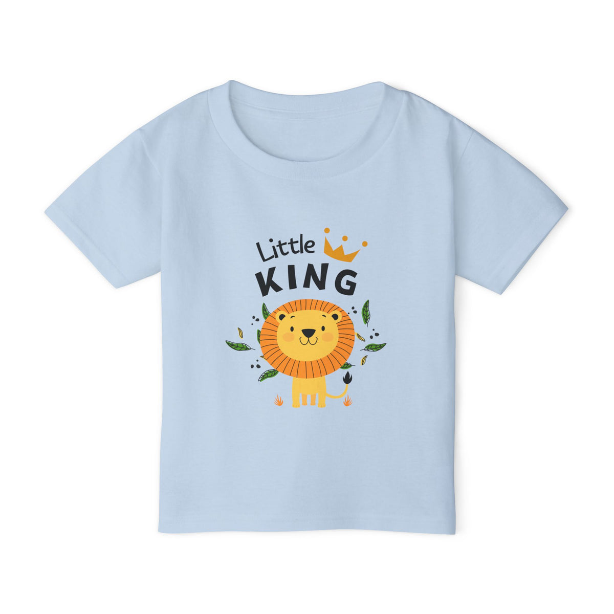 Little King Toddler T-Shirt — Cute Lion Crown Tee for Baby Boy & Girl