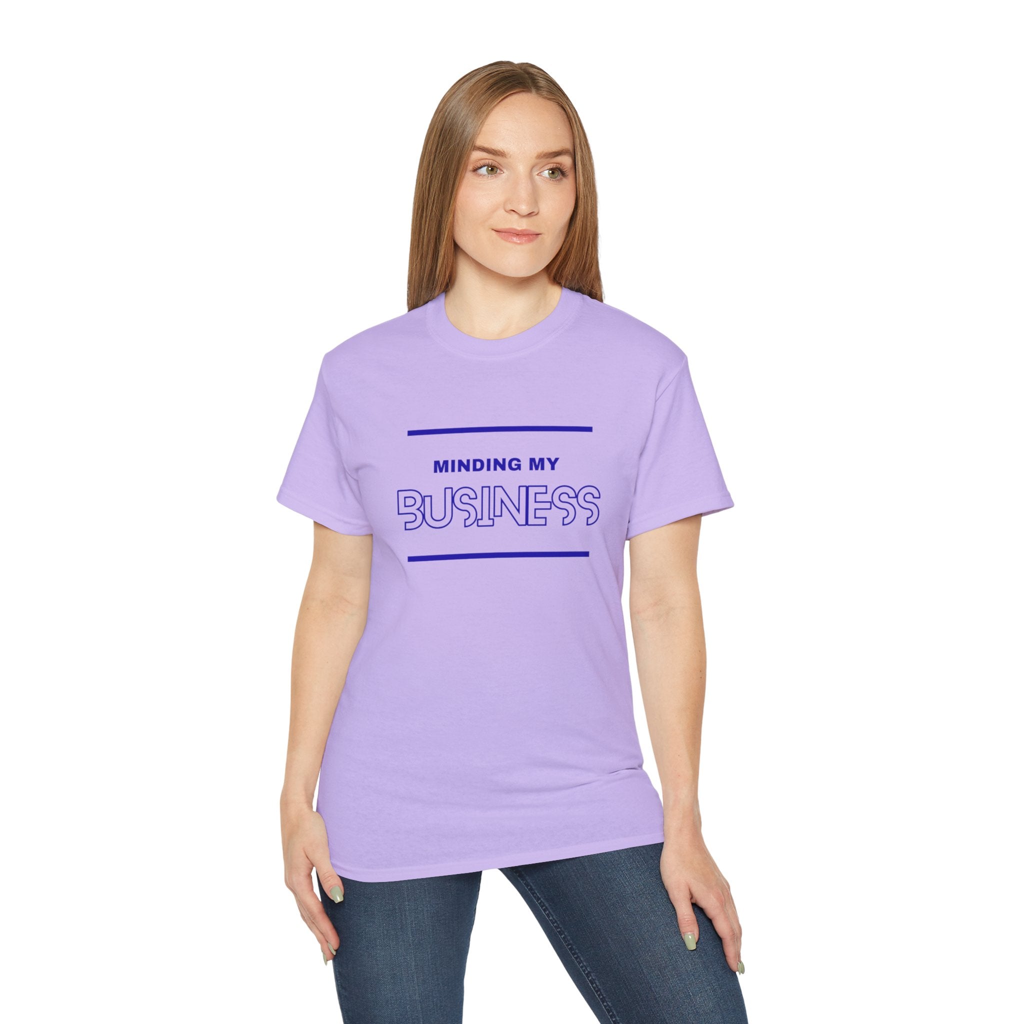 T‑Shirt — "Minding My Business" Minimal Graphic Tee